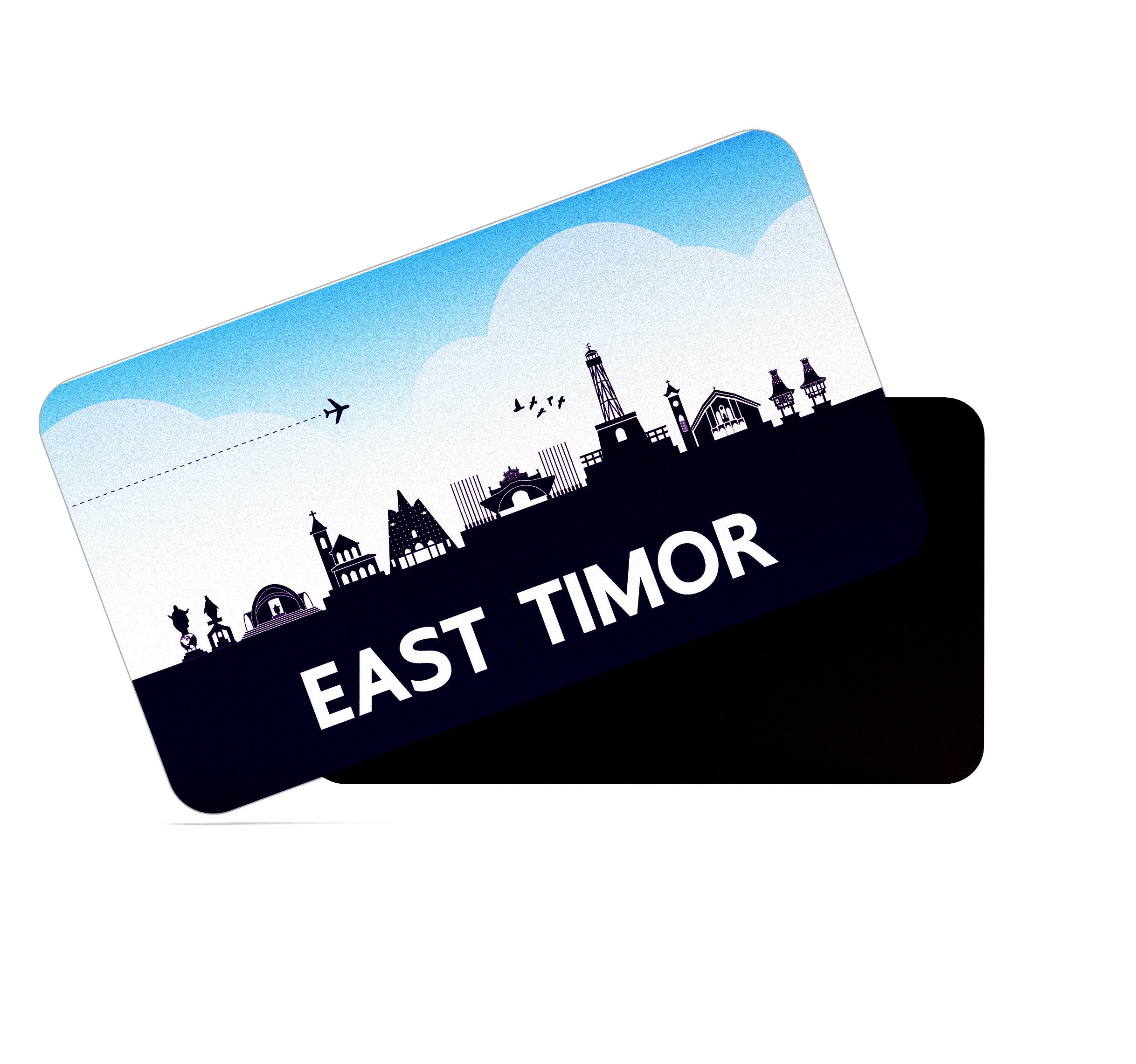 dhcrafts Rectangular Fridge Magnet Purple East Timor Design Pack of 1 (8.6cm x 5.4cm)
